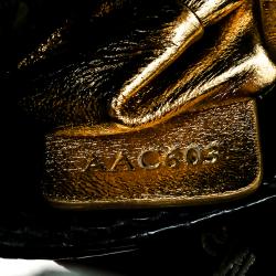 Pre Owned Ralph Lauren Black Leather Ricky Chain Shoulder Bag