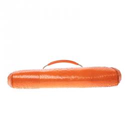 Pre Owned Ralph Lauren Orange Leather Clutch Bag