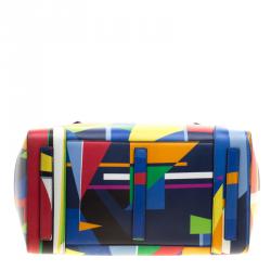 Pre Owned Ralph Lauren Multicolor Leather Ricky Top Handle Bag