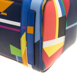 Pre Owned Ralph Lauren Multicolor Leather Ricky Top Handle Bag