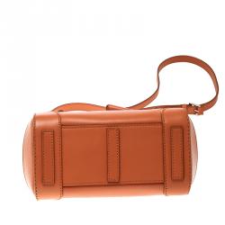 Pre Owned Ralph Lauren Orange Leather Ricky Crossbody Bag
