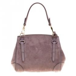 Pre Owned Ralph Lauren Lilac Suede Ricky Crossbody Bag