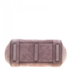 Pre Owned Ralph Lauren Lilac Suede Ricky Crossbody Bag