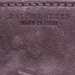 Pre Owned Ralph Lauren Lilac Suede Ricky Crossbody Bag