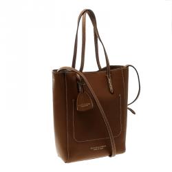 Pre Owned Ralph Lauren Brown Smooth Leather Tote