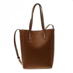 Pre Owned Ralph Lauren Brown Smooth Leather Tote