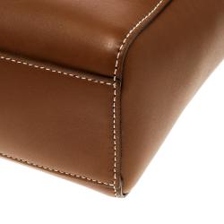 Pre Owned Ralph Lauren Brown Smooth Leather Tote