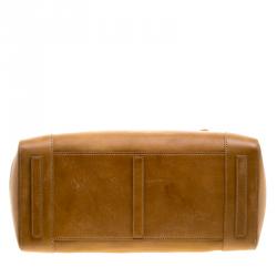 Pre Owned Ralph Lauren Brown Smooth Leather Ricky Top Handle Bag