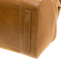 Pre Owned Ralph Lauren Brown Smooth Leather Ricky Top Handle Bag