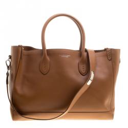 Pre Owned Ralph Lauren Brown Leather Classic Tote