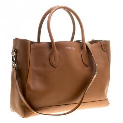 Pre Owned Ralph Lauren Brown Leather Classic Tote