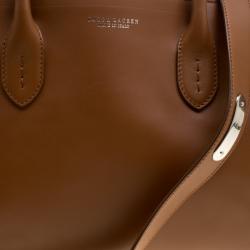 Pre Owned Ralph Lauren Brown Leather Classic Tote