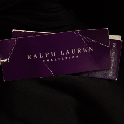 Ralph Lauren Purple Label Black Silk Shoulder Strap Midi Meredith Dress S