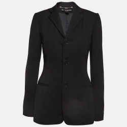 Pre Owned Ralph Lauren Black Wool Single Breasted Blazer S