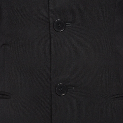 Pre Owned Ralph Lauren Black Wool Single Breasted Blazer S