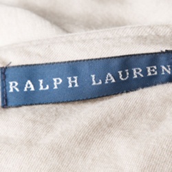 Pre Owned Ralph Lauren Beige Draped Sleeveless Ravenna Dress S