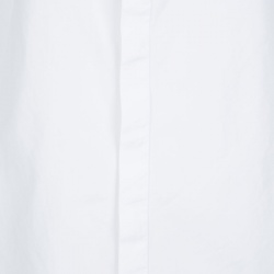 Pre Owned Ralph Lauren White Cotton Long Sleeve Button Front Shirt L