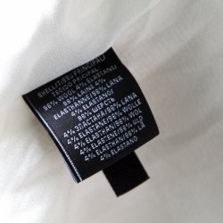 Pre Owned Ralph Lauren Natural White Crepe Wool Portia Blazer L