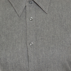 Pre Owned فستان رالف لورين صوف رصاصي وكشمير بأكمام طويلة M