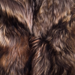 Pre Owned Ralph Lauren Brown Lamb Fur Toggle Closure Detail Shawl Lapel Vest S