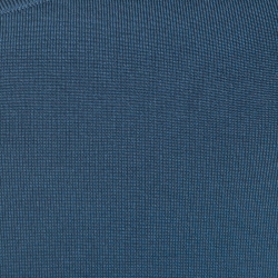 Pre Owned Ralph Lauren Blue Stretch Jersey One Shoulder Leather Strap Detail Top M