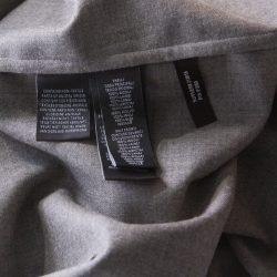 Pre Owned Ralph Lauren Grey Wool Long Sleeve Shirt Dress M