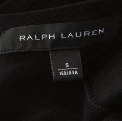 Pre Owned Ralph Lauren Black Panelled Jersey Sleeveless Tank Top S