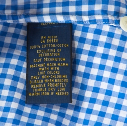 Pre Owned Ralph Lauren Multicolor Fun Gingham Check Oxford Cotton Custom Fit Shirt L