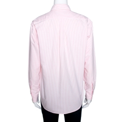 Pre Owned Ralph Lauren Bicolor Harper Stripe Cotton Fitted Shirt M