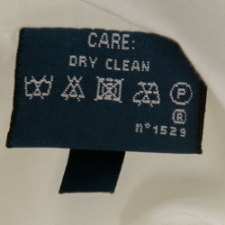 Pre Owned Ralph Lauren White Cotton Flared Box-Pleated Dress L