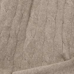 Pre Owned Ralph Lauren Beige Cashmere Cable Knit Cardigan M