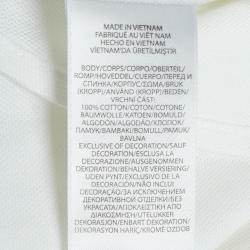 مملوكة مسبقًا Ralph Lauren White Logo Embroidered Cotton Knit Shirt L