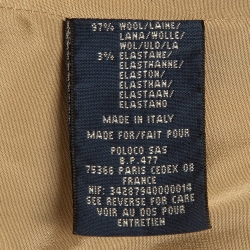 Pre Owned Ralph Lauren Beige Wool Single Breasted Blazer M