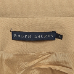 Pre Owned Ralph Lauren Beige Wool Single Breasted Blazer M