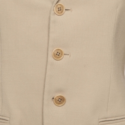 Pre Owned Ralph Lauren Beige Wool Single Breasted Blazer M