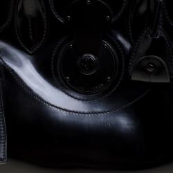 Pre Owned Ralph Lauren Black Patent Leather Ricky Tote