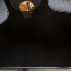 Pre Owned Ralph Lauren Black Leather Ricky Tote 40