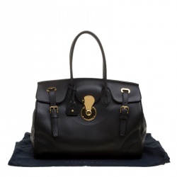 Pre Owned Ralph Lauren Black Leather Ricky Tote 40