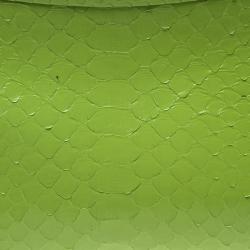 Pre Owned Ralph Lauren Green Leather Clutch Bag