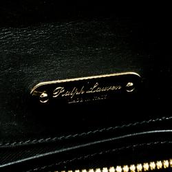 Pre Owned Ralph Lauren Black Leather Ricky Chain Shoulder Bag