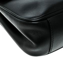 Ralph Lauren Black Leather Ricky Chain Shoulder Bag