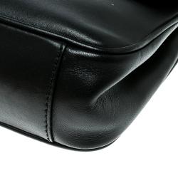 Pre Owned Ralph Lauren Black Leather Ricky Chain Shoulder Bag