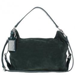 Ralph Lauren Suede Python Feed Bag