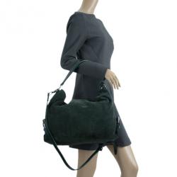 Ralph Lauren Suede Python Feed Bag