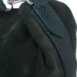 Ralph Lauren Suede Python Feed Bag