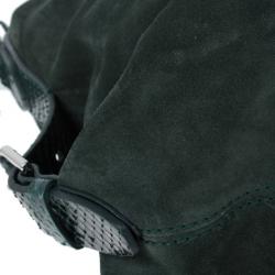 Ralph Lauren Suede Python Feed Bag