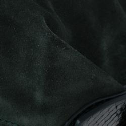 Ralph Lauren Suede Python Feed Bag
