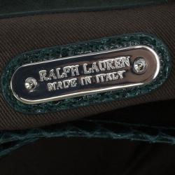 Ralph Lauren Suede Python Feed Bag
