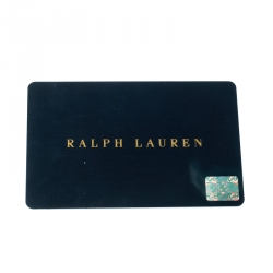 Pre Owned Ralph Lauren Red Leather Zip Around Wallet