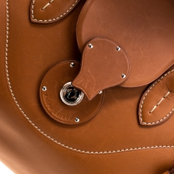 Pre Owned Ralph Lauren Brown Leather East/West Ricky 40 Top Handle Bag